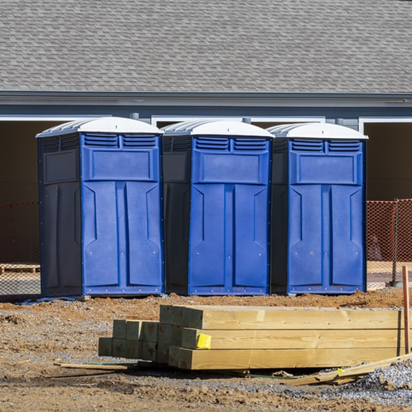 how do you ensure the portable toilets are secure and safe from vandalism during an event in Addison Maine